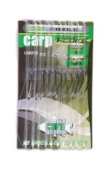 Крючок с поводком Lineaeffe Pro Team Carp № 6 леска 0,20мм 10шт
