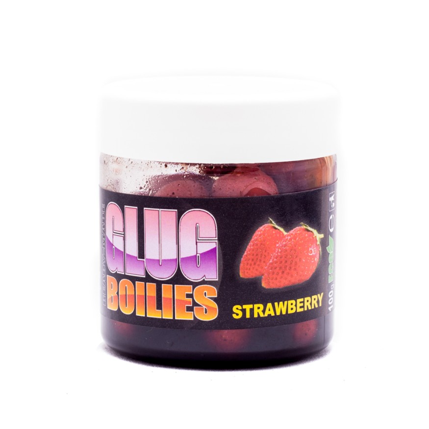 Бойлы CC Baits Glugged Dumbells Strawberry, 10*16мм, 100гр