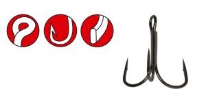 Крючок тройник Gamakatsu Treble 21 NS EWG Black 010