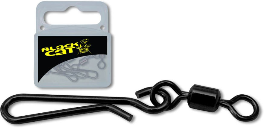 Застежка Black Cat Uni Clip black dull 5шт