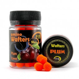Бойлы насадочные Grandcarp Amino WAFTERS PLUM (СЛИВА) 11•9 мм 50 шт. (WBB004)