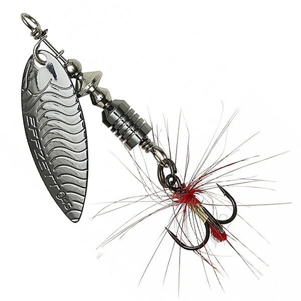 Блесна-вертушка DAM Effzett UV-Spinner с бородкой 10гр (gunsmoke)