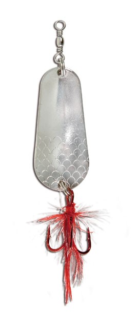 Блесна-колебалка Lineaeffe Catfish 20гр 5,5см с оперением Silver