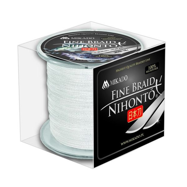 Шнур Mikado Nihonto Fine Braid 300м 0,50мм 41,80кг white