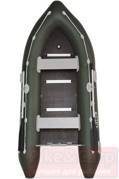Моторная надувная лодка Bark BN-360S шестиместная килевая с жестким днищем