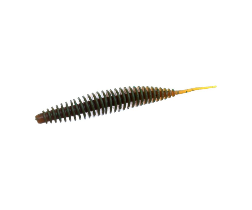 Съедобный силикон Flagman Hitomi 4" 120 Green Pumpkin 4шт