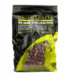 Бойлы Nutrabaits SALMON, CAVIAR&BLAK PEPPER 24мм 1кг