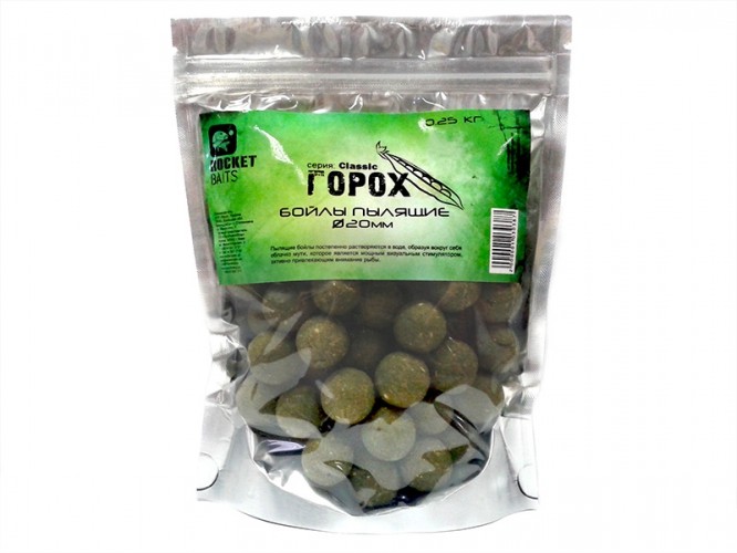 Бойлы пылящие Rocket Baits Classic Горох 20 мм 0.5кг