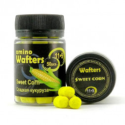 Бойлы насадочные Grandcarp Amino WAFTERS SWEET CORN (СЛАДКАЯ КУКУРУЗА) 11•9 мм 50 шт. (WBB009)