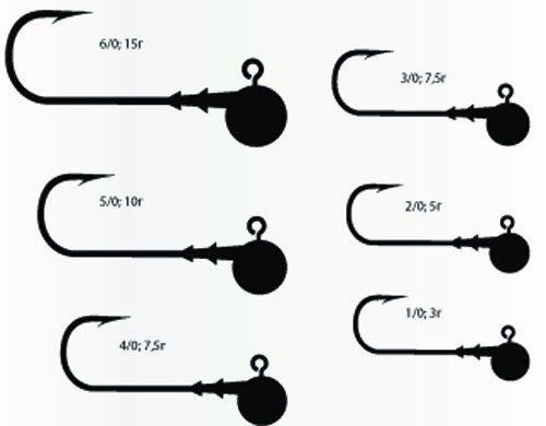 Джиг головка Bratfishing Jig X-F 8 gr 1/0