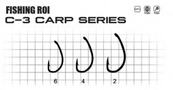 Крючок Fishing ROI Karp C3 №4 (ушко) 10шт.