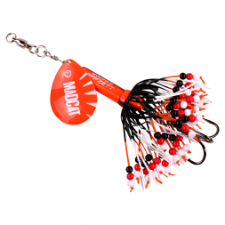 Вращающаяся блесна на сома D.A.M. MADCAT Rattlin' Teaser 85гр тройник №3/0 (fluo orange)