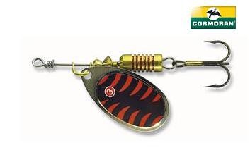 Вращающаяся блесна Cormoran Cora-Z Stryper №1 red/holographic