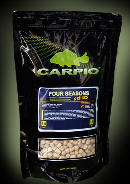 Пеллетс Carpio Four Seasons Pellets 8 мм 900 гр