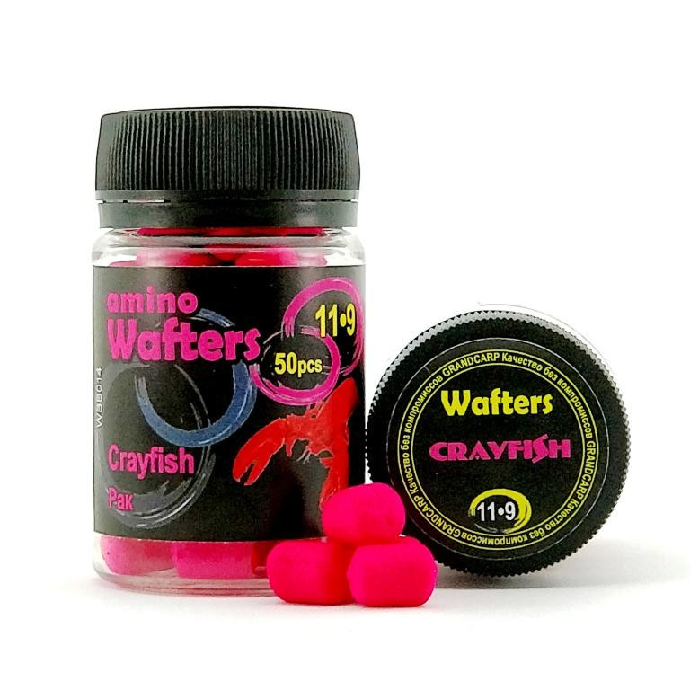 Бойлы насадочные Grandcarp Amino WAFTERS CRAYFISH (РАК) 11•9 мм 50 шт. (WBB014)