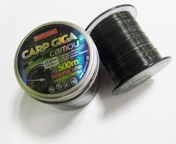 Леска Bratfishing Carp Giga Dark Brown 500 m