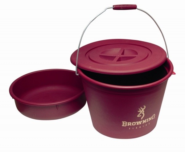 Ведро для прикормки Browning Groundbait Bucket 30л крышкой